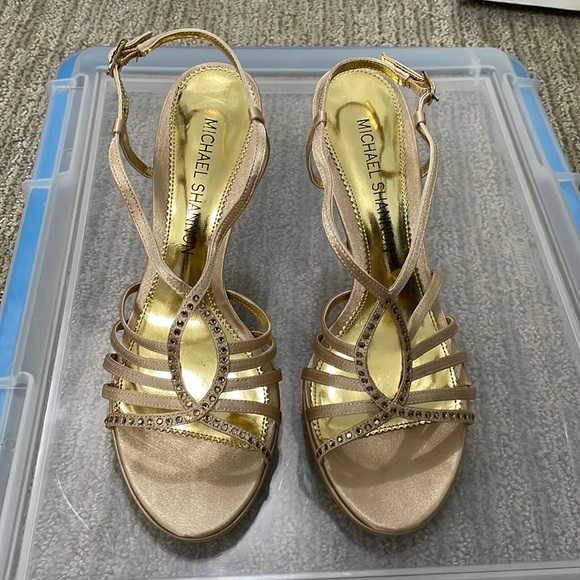 Michael Shannon Shoes - Gold heels